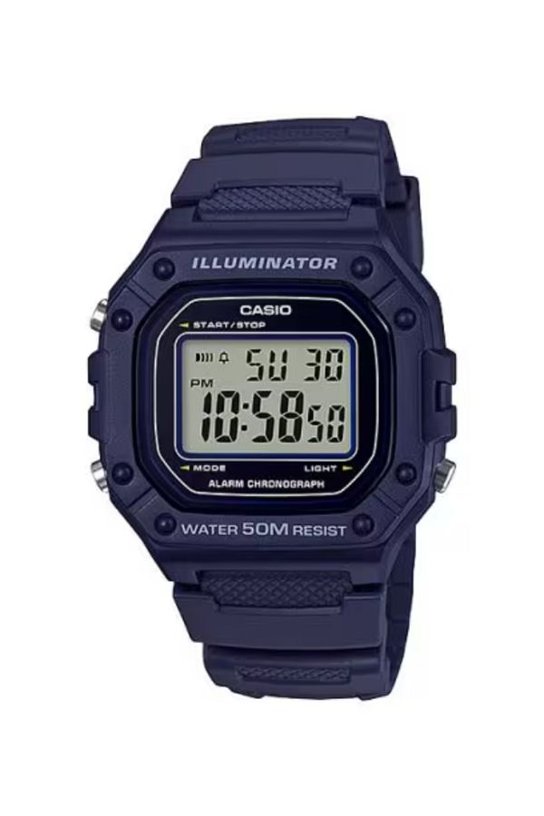 Casio-CASIO Men's Digital Grey Dial Watch - W-218H-2A 1