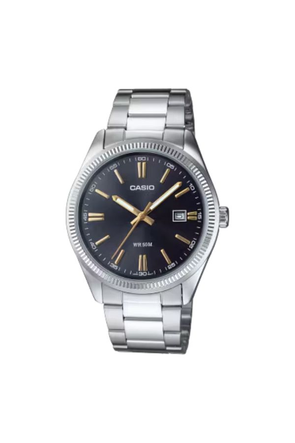 Casio-CASIO Men's Analog Black Dial Watch - MTP-1302D-1A2 1