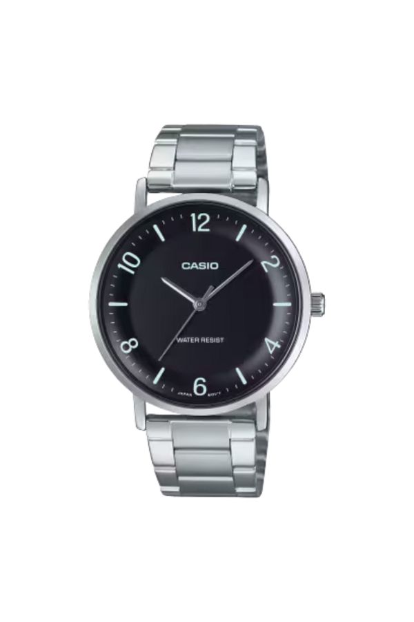 Casio-CASIO Men's Analog Black Dial Watch - MTP-VT03D-1BDF 1
