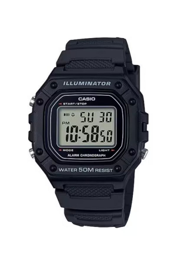 Casio-CASIO Men's Digital Grey Dial Watch - W-218H-1A 1