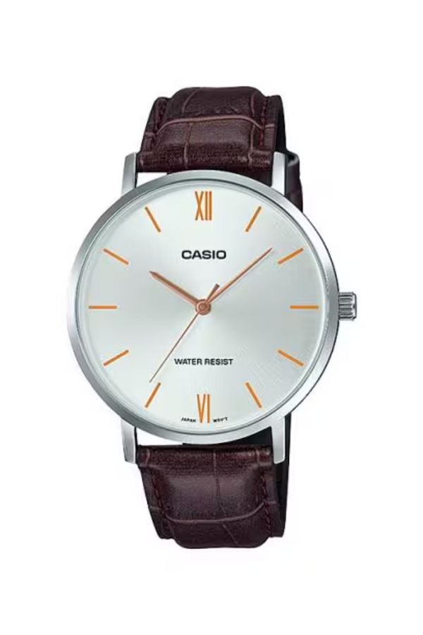 Casio-CASIO Men's Analog White Dial Watch - MTP-VT01L-7B2UDF 1