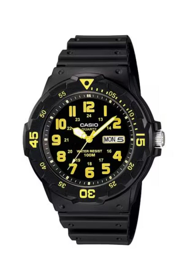 Casio-ساعة كاسيو للرجال انالوج بمينا اسود - MRW-200H-9B 1