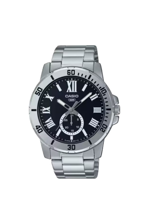 Casio-CASIO Men's Analog Black Dial Watch - MTP-VD200D-1BUDF 1