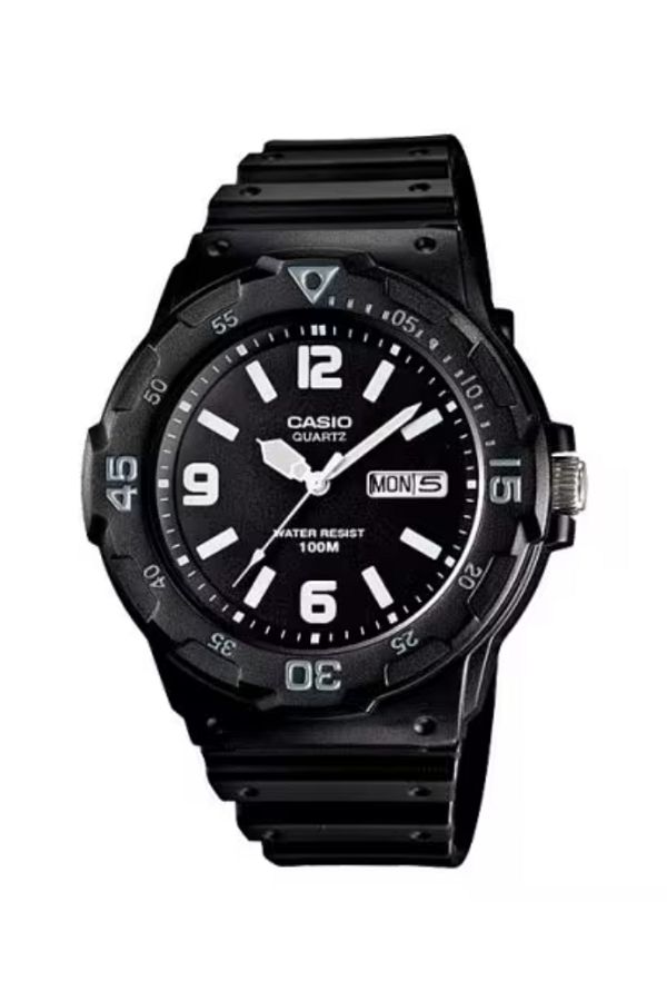 Casio-CASIO Men's Analog Black Dial Watch - MRW-200H-1B2 1
