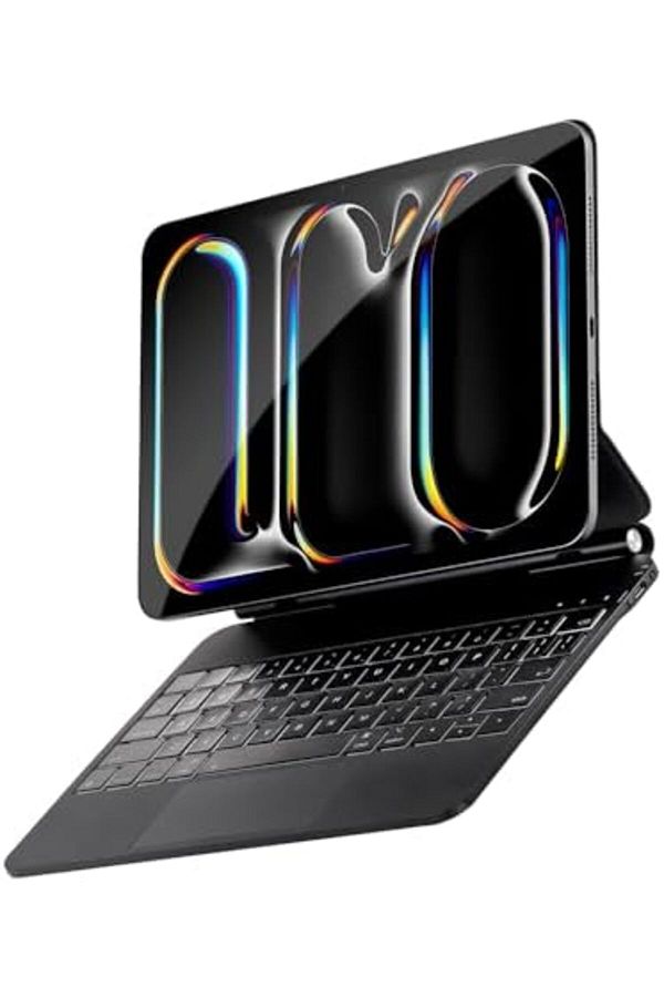 Glassology-Ipad Pro 11" Magic Keyboard Case, Backlit Keys, Trackpad, Adjustable Angles, Sleek Design. 1