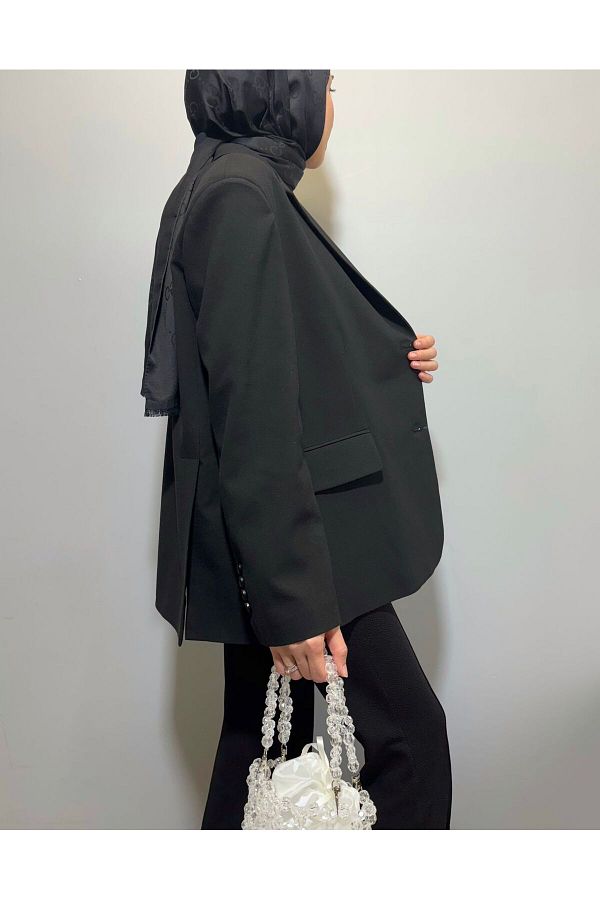 BEYBACO-Jachetă BLAZER CU CĂPTUȘE CU FĂRĂ DEȚĂRARE DE DIMENSIUNE MARE - Jachetă BLAZER - Jachetă DE DIMENSIUNE MARE 1