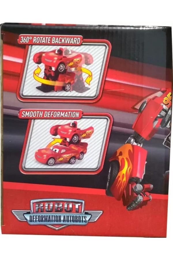 rexa-Robot Transforming Lightning McQueen Remote Controlled Rechargeable Car - Toy 1