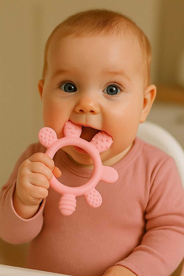 Genel Markalar Silikon Bebek Diş Kaşıyıcı Parmak Model Pembe