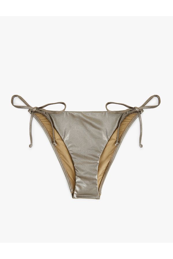 Koton-Shiny Bikini Bottom with Strings 1