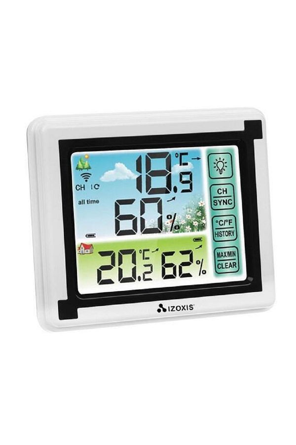 SMARTECH-Professional Room and Outdoor Thermometer and Hygrometer with Wireless Transmitters, 60m Reception R 1