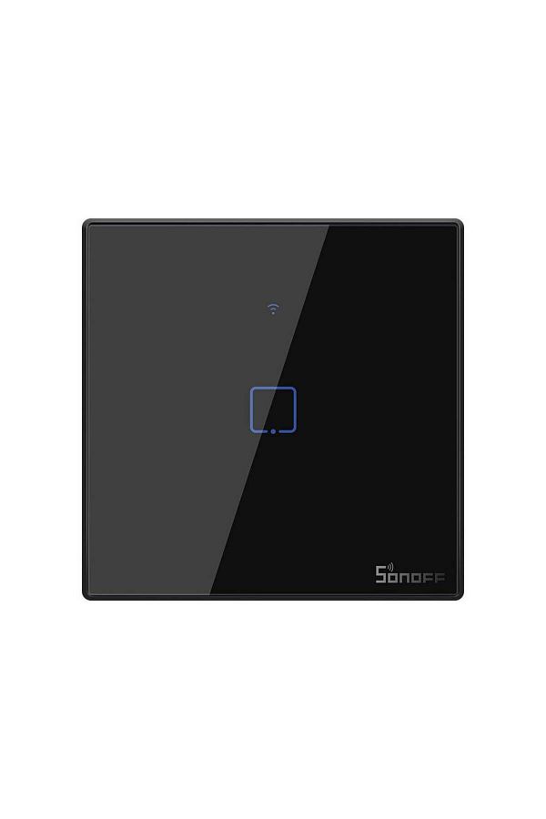 Sonoff-Simple smart switch, black tempered glass, can mount, Alexa and Google Assistant compatible, Sonoff 1