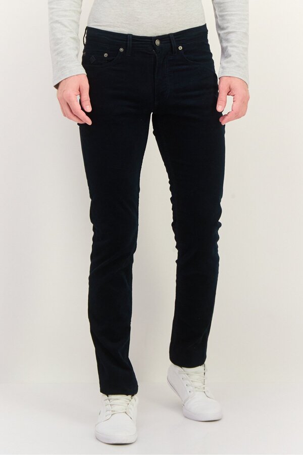 Gant-Men Hayes Mid Rise Corduroy Pants, Marine 1