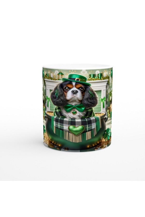 MESCHAIN-Cavalier King Charles Looking from the Pot of Luck Themed Printed Mug 1