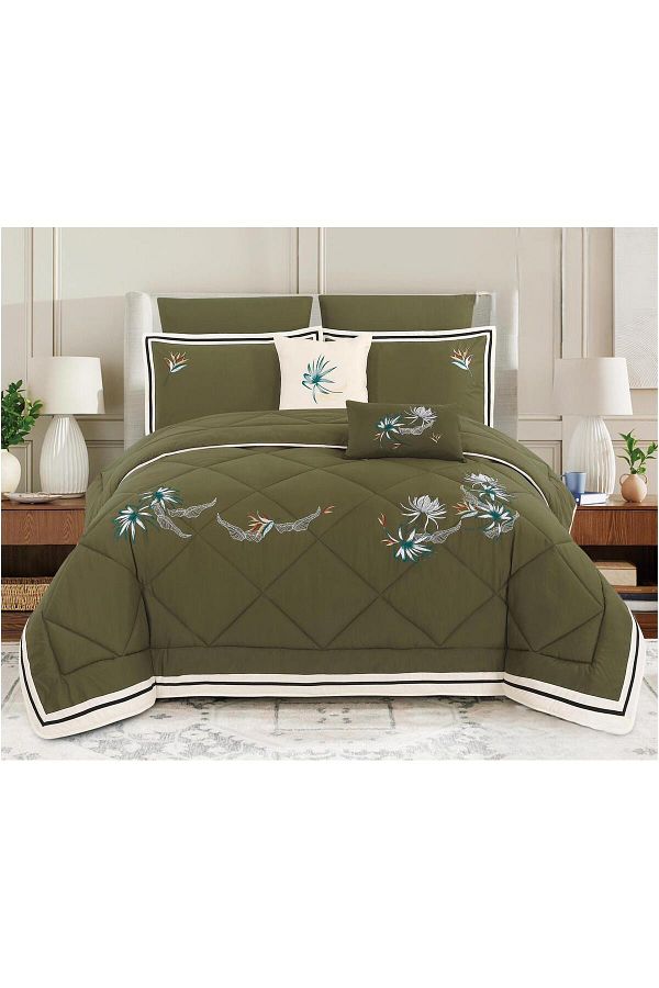 HOURS-Embossed bedding set, 8 pieces king size 1