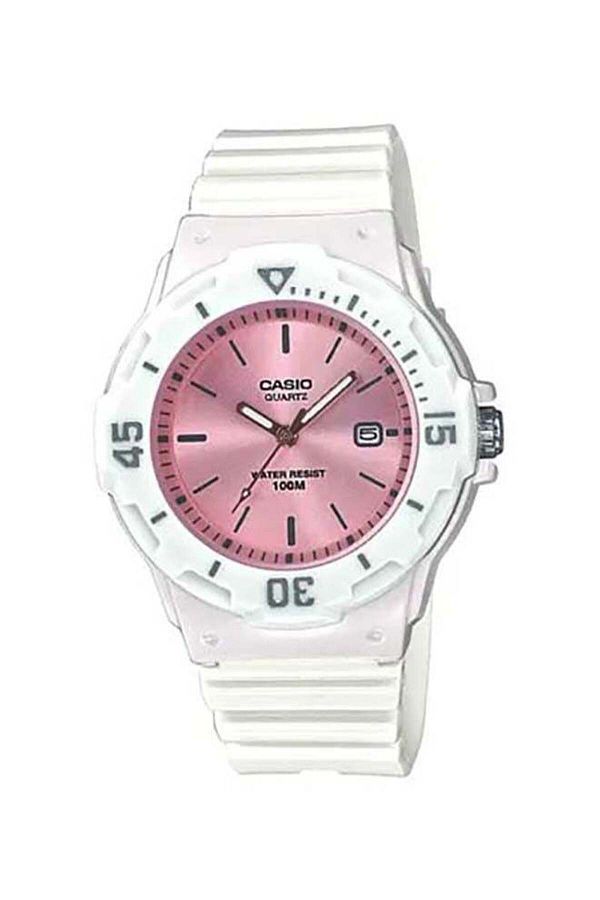 Casio-Women's Water Resistant Analog Watch LRW-200H-4E3VDF White 1