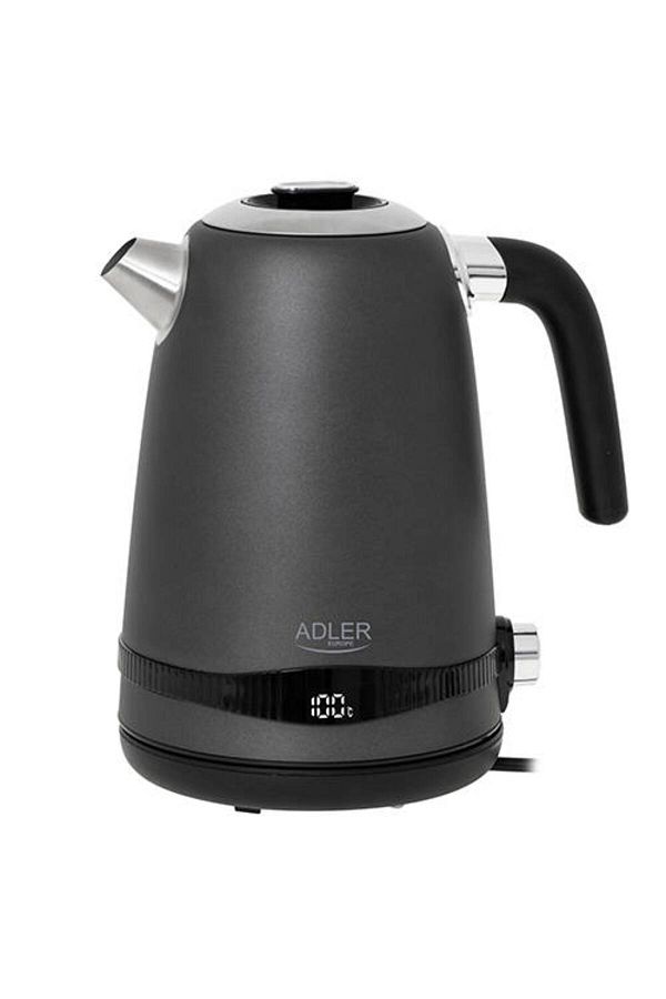 adler-Adler AD 1295g SS Kettle 1.7l LCD Display Temperature Control Satin Grey 1