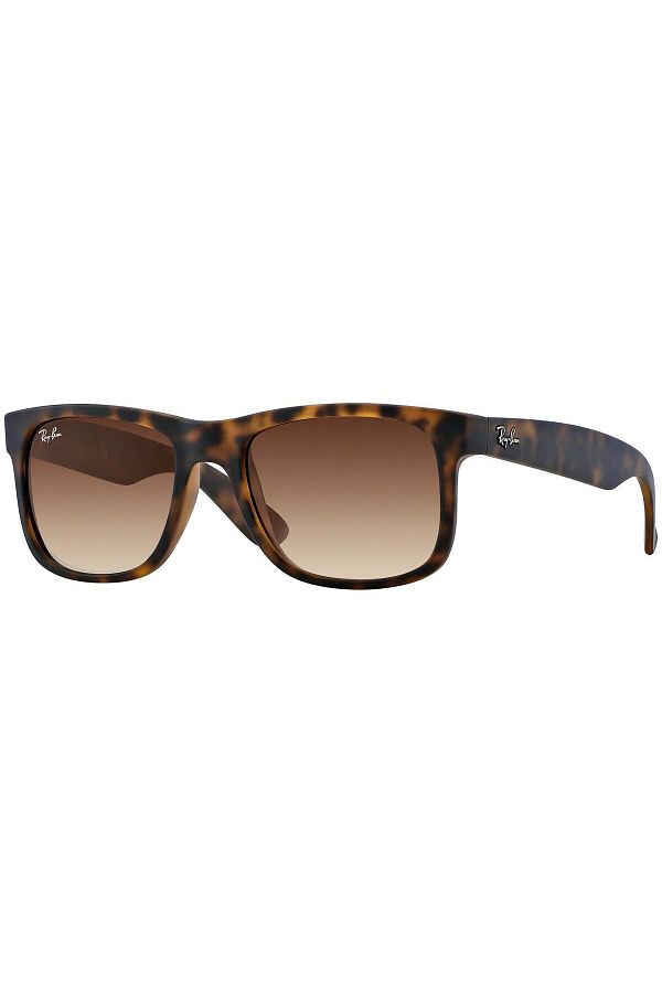 Ray-Ban-Ray-Ban Justin RB4165 865/T5 – Polarized Sunglasses, Havana Matte, Brown Gradient Lenses 1