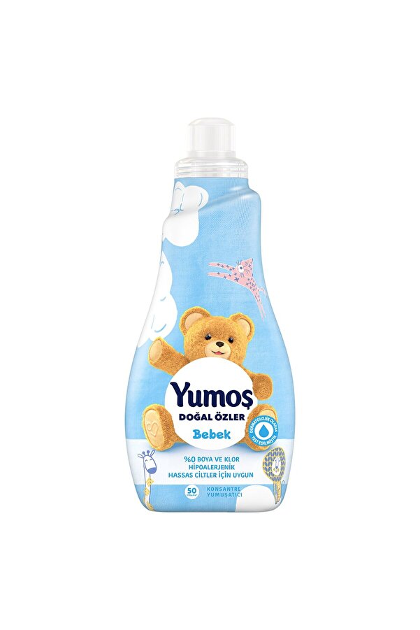 Yumoş Yumoş Çamaşır Yumuşatıcısı Doğal Özler Bebek 50 Yıkama 1200 Ml