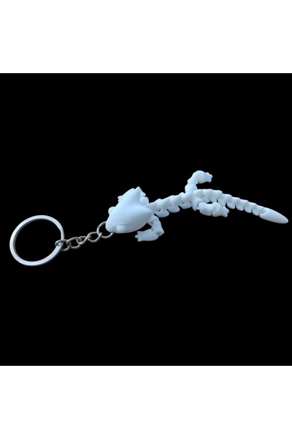 EŞREFOĞLU-EMA-White Lizard - Keychain and Moving 1