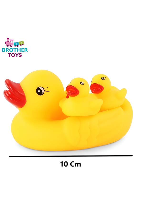 Brother Toys Banyo Ördeği Oyuncak Anne Ördek Ve Yavruları 4'lü Set 10 Cm.