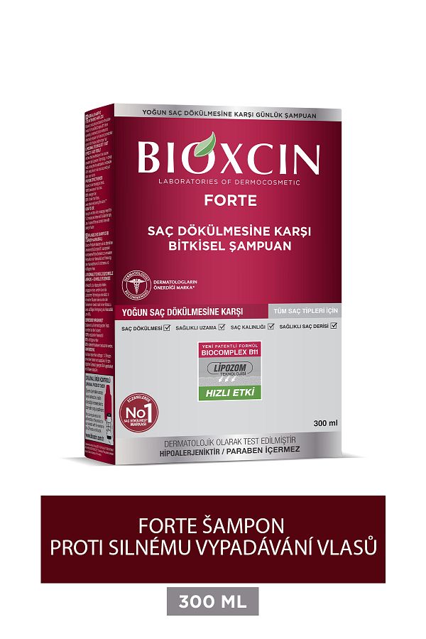 Bioxcin-Šampon Forte 300 ml - Intenzivní šampon na vypadávání vlasů pro všechny typy vlasů 1