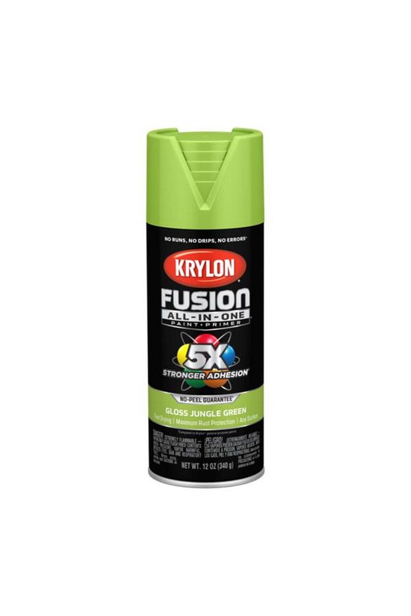 Generic-KRYLON Fusion All-In-One Rust Resistant Spray Paint Gloss Jungle Green 12oz K02712007 1