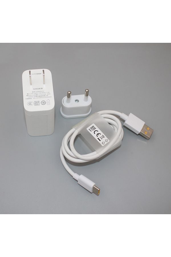 Choice-White US add EU with cable For OPPO 11V 3A 33W Max Supervooc Fast Power Wall Charging Adapter for Re 1
