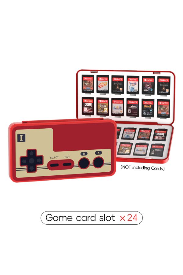 Choice-pattern 03 DATA FROG 24 in 1 Game Card Case Protective Holder Hard Shell Game Card Storage Box For N 1