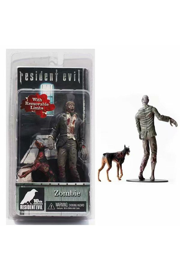BANDAI-Zombie in box NECA Redfield Hunk Zombie With Dog Licker And Walker Chris Redfield Hunk Action Figure 1
