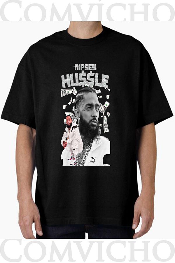 COMVİCHO-Unisex Nipse V3 Design Printed Oversize T-Shirt 1