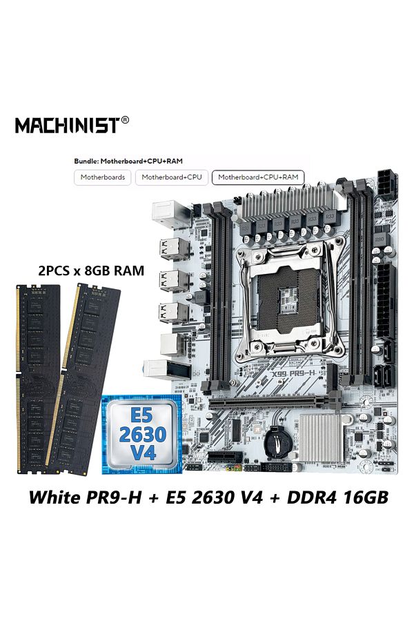 Choice-مجموعة اللوحة الأم + وحدة المعالجة المركزية MACHINIST X99 مع وحدة المعالجة المركزية Intel Xeon E5 2630 V4 LGA 2011-3 + DDR4 1 1