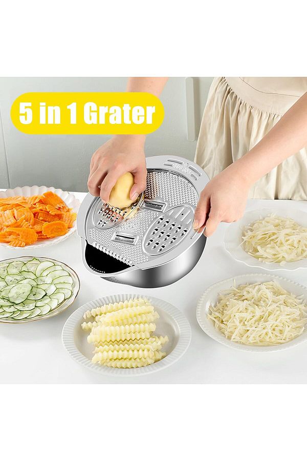 div-3 in 1 Set Grater Strainer With Sieve And Bowl Diameter 24 cm 1