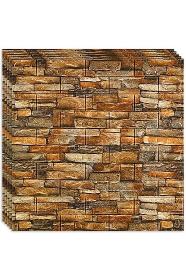 HOZRO-Set of 50 x HOZRO self-adhesive 3D wallpaper, Brick imitation pattern 1