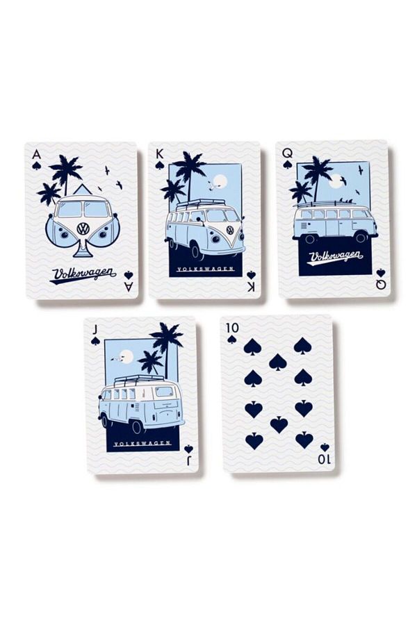 Puckator-Playing cards, Volkswagen VW T1 Camper Bus, Explore More collection, Adventure theme, 54 cards 1