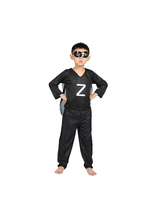 Depox-Zorro costume for children, black, 3-5 years, 100-110 cm 1