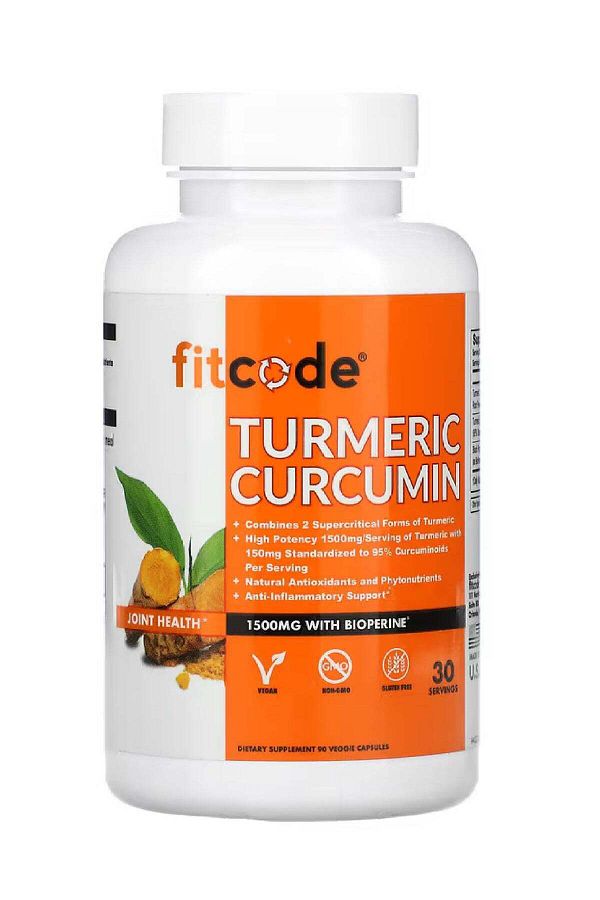 fitcode-Turmeric Curcumin 30 Servings 1