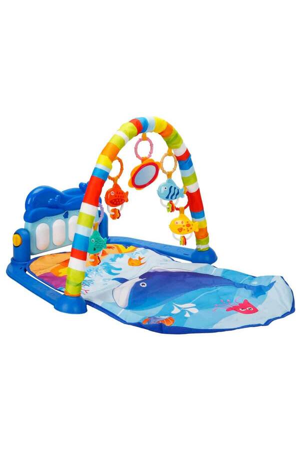 Babycim 3in1 Piyanolu Balina Desenli Oyun Halısı