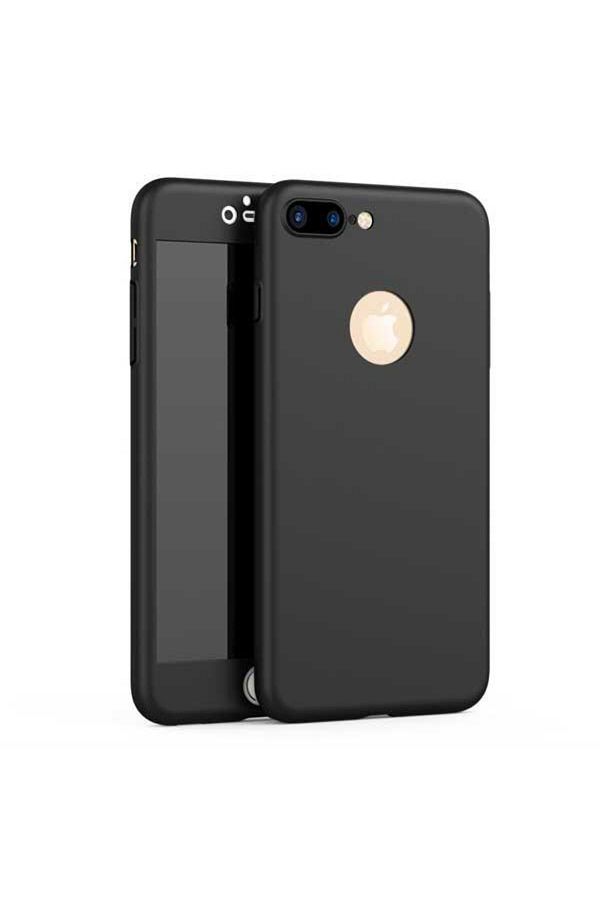 OEM-MyStyle Black Fullbody Case for Apple iPhone 8 360 degree full coverage with free glass protector 1