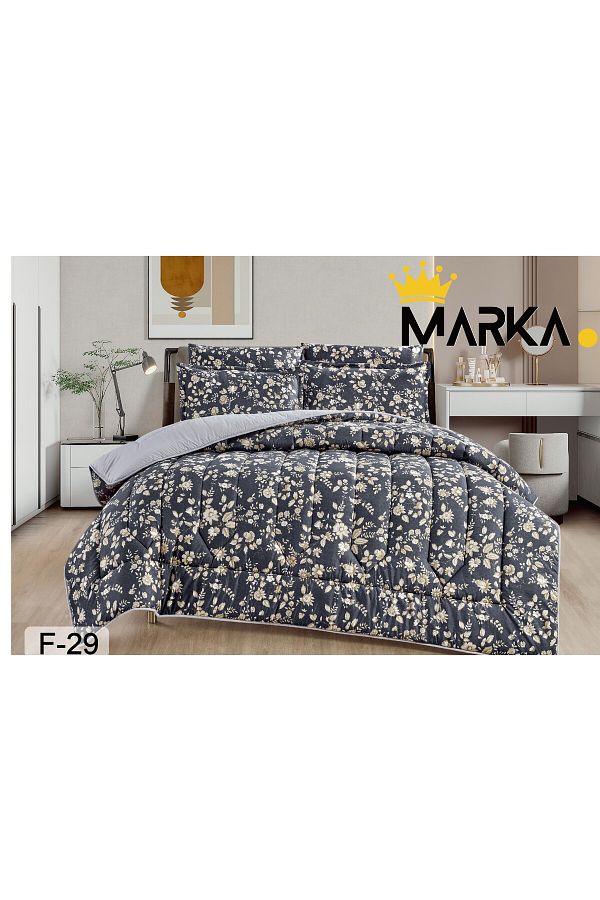 Mark-Double bed sheet with a floral pattern, reversible design, to give you a refreshing summer with microfiber materials, size 220*240 cm 1