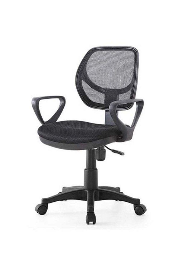 COOYA-Office Computer Chair Seat,Height Adjustable 360° Swivel,with Armrests,Upholstered Mesh,Low-Back 1