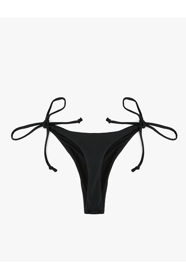 Koton-String Low Waist String Bikini Bottom with Tie Detail 1