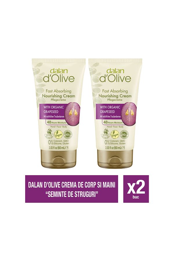 Dalan-Set 2 x Dalan d’Olive – Hand cream with grape extract – 60 ml 1