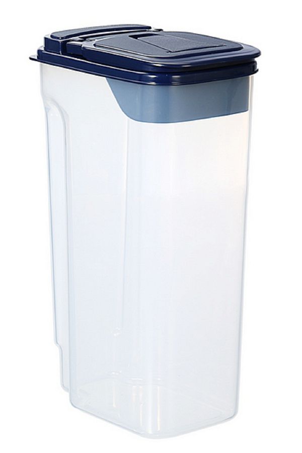 Felli-Pop-Up Spout Easy Pour Durable Plastic Food Storage Container Clear and Black 1