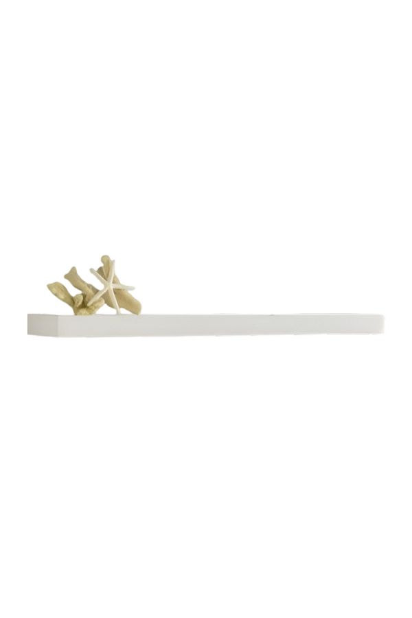 ACE-Rectangular Wall Mounted Floating Shelf White 91.44 x 20.32cm 1
