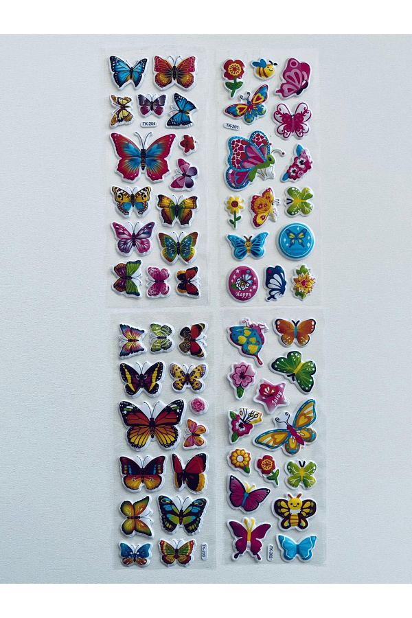 Mielibon-Set de autocolante 3D fluture în relief |   4 pagini 1