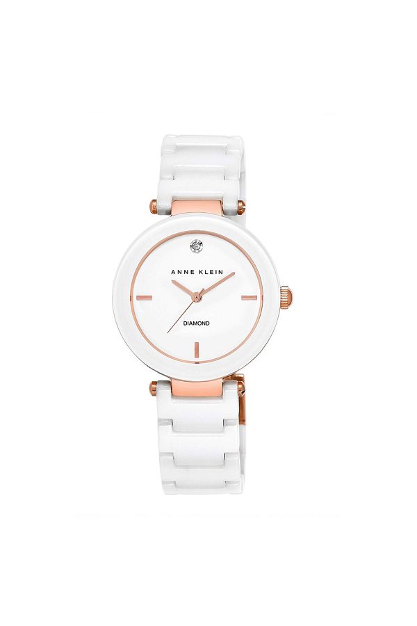 Anne Klein-ساعة آن كلاين النسائية التناظرية الكاجوال AK/1018RGWT 1