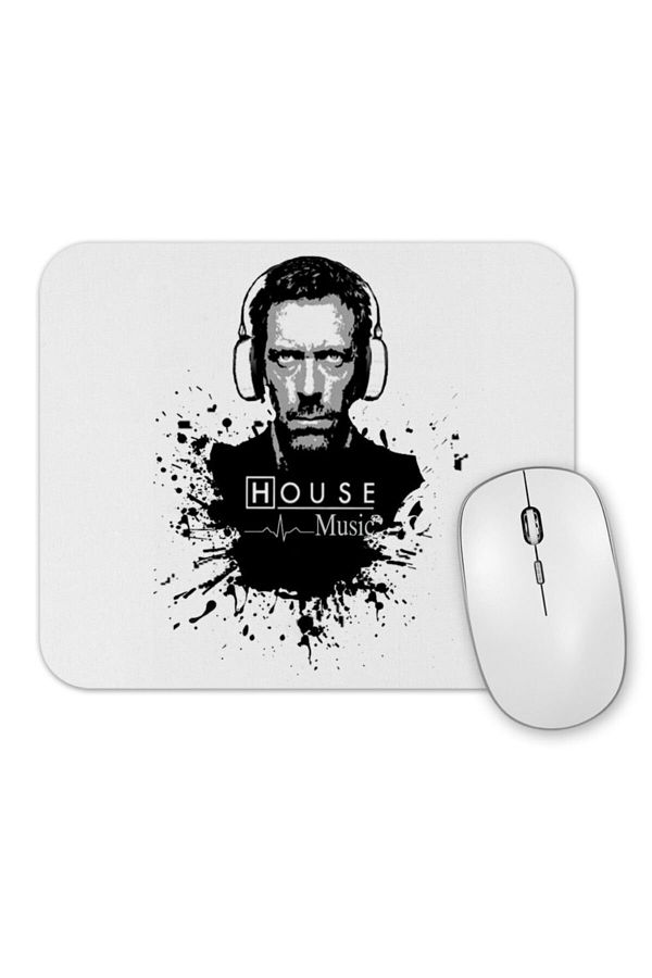 Baskı Dükkanı-Mouse Pad Dr House Music 1