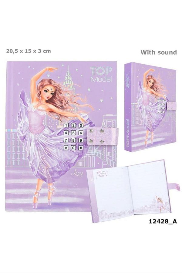 Top Model by Depesche-Top Model Ballerina Locked Diary 1