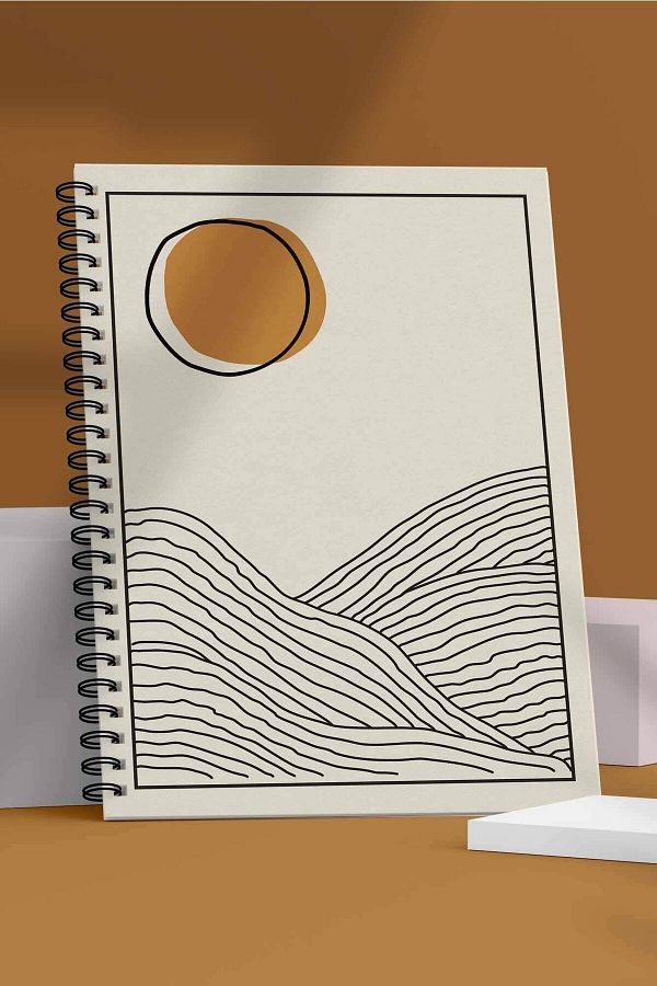 Apeirona | Limitless Art-Notebook - Bullet Journal| Dotted| 90 Sheets| Lines of the Sun Series 1
