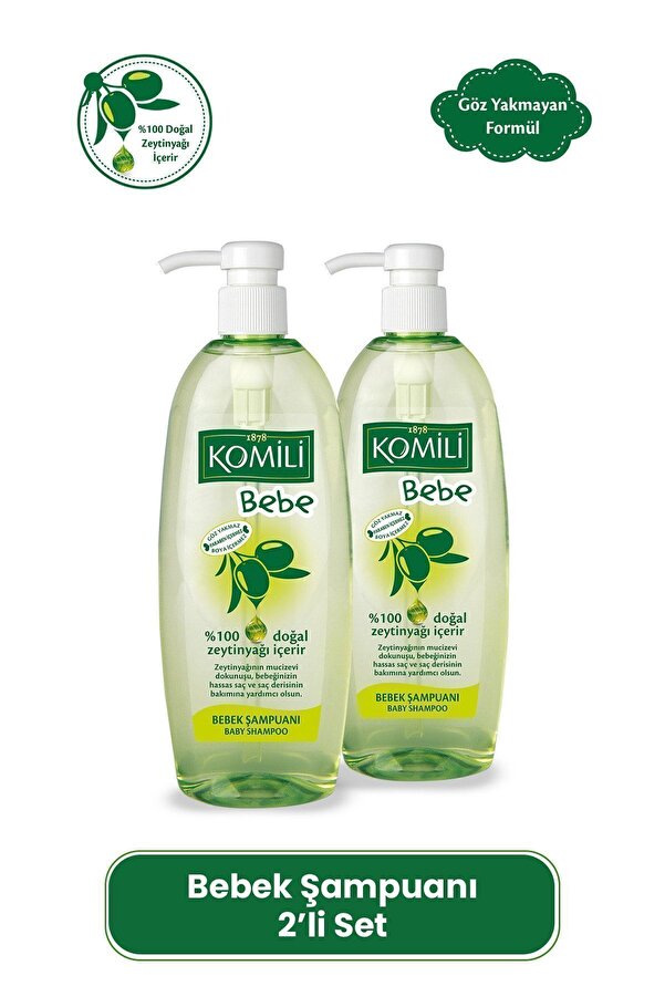 Komili Bebe Komili Göz Yakmayan Bebek Şampuanı 2'li Set - 2 X 750 ML